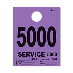 4 Part Heavy Brite Dispatch Numbers - Purple - 5000-5999